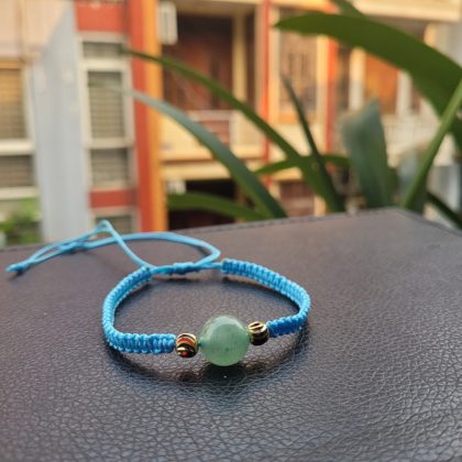 Vòng Tay Handmade Đá Mã Não Mix Charm Vàng