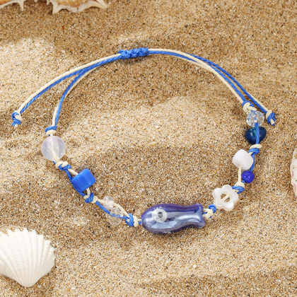 Vòng tay dây sáp Handmade Cá Mắt quỷ